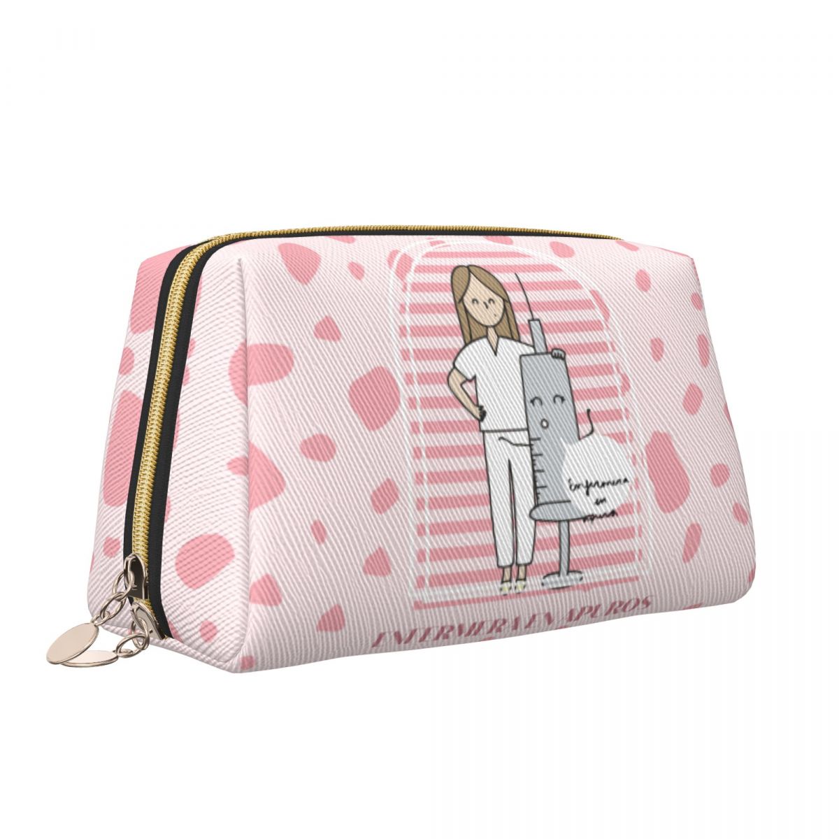 Doctor Bag Leather - Bolsa de maquillaje grande para médico