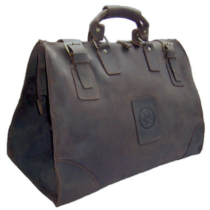 Doctor Bag Leather - Bolsa de Viaje Vintage de Cuero