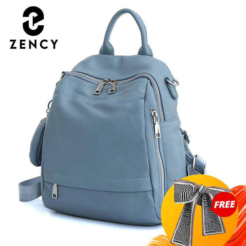 Women Bags In Sale - Mochila Zency de cuero genuino para