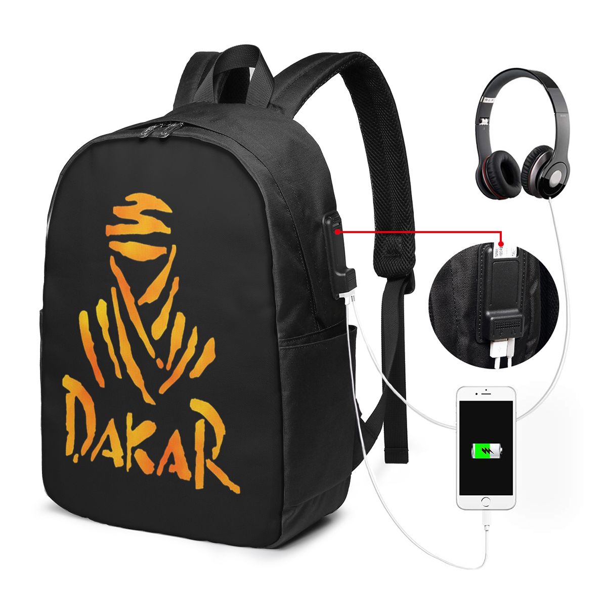 Womens Backpack - Mochila para motocicleta Dakar Rally, bolsa