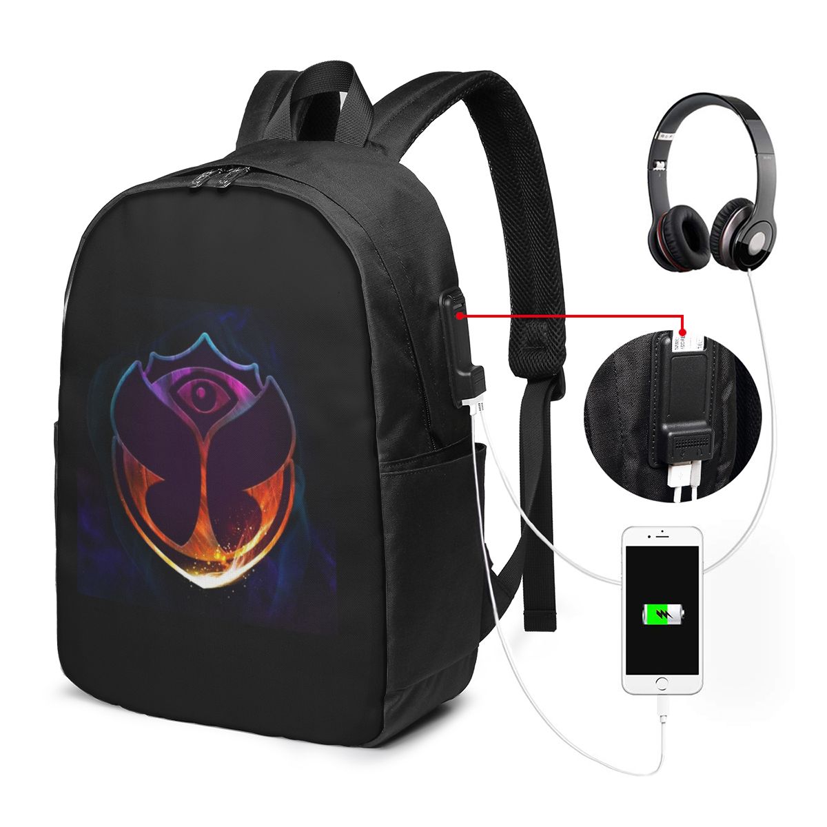 Womens Backpack - Tomorrowland Mochila Butterfly, bolsa de viaje