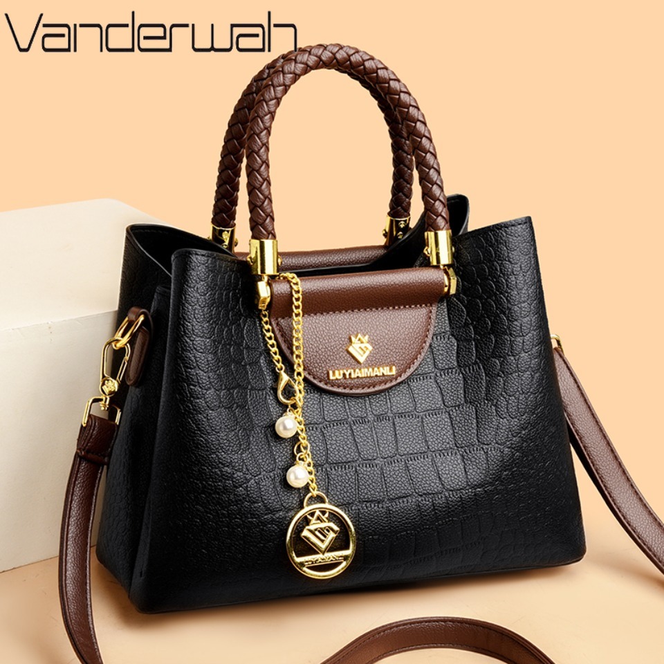 Women Bags In Sale - Bolso de mano informal de cuero