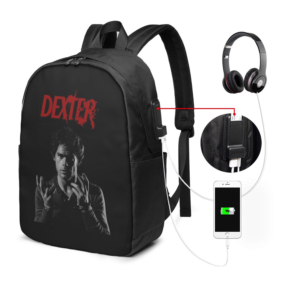 Womens Backpack - Mochila de la película Dexter Morgan,