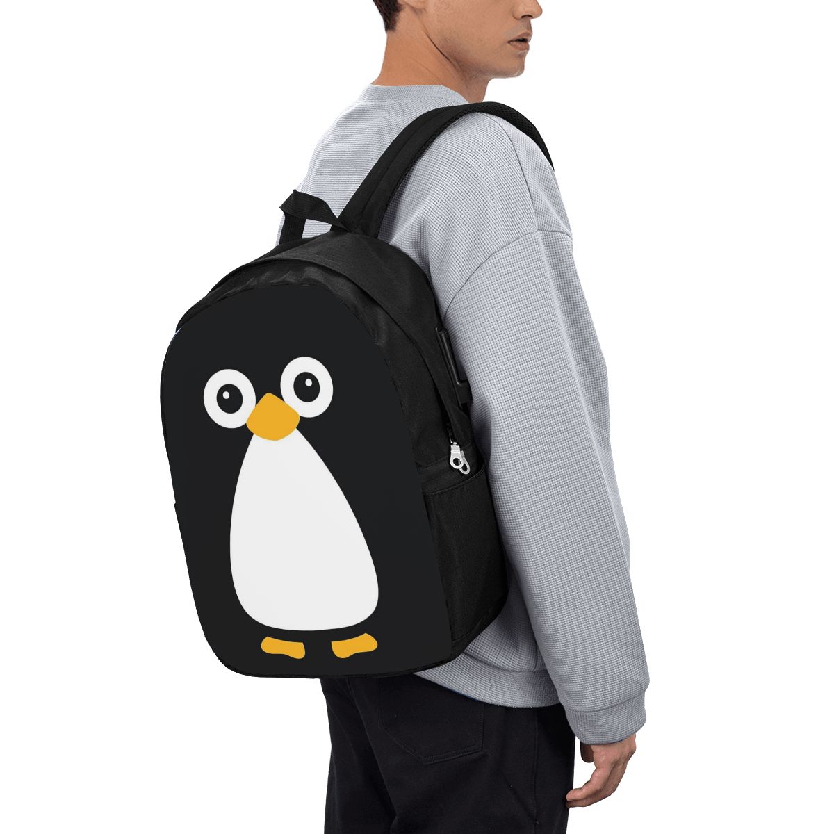 Womens Backpack - Mochila con diseño de pingüino, bolso