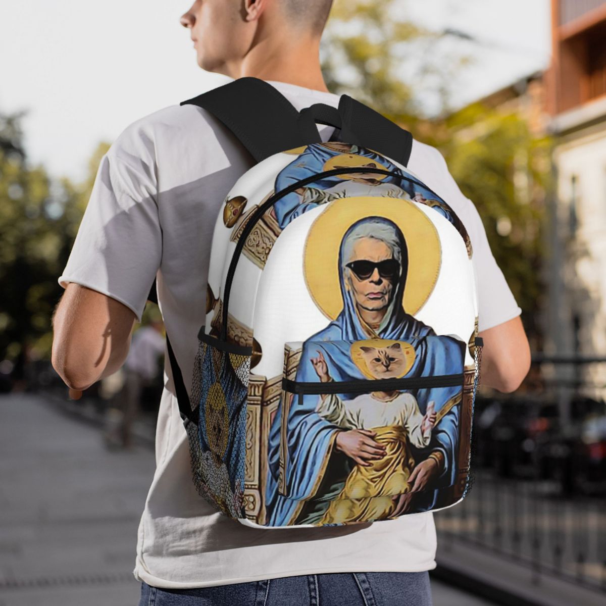 Women'S Karl Bags - Mochila Karl Who con estampado de