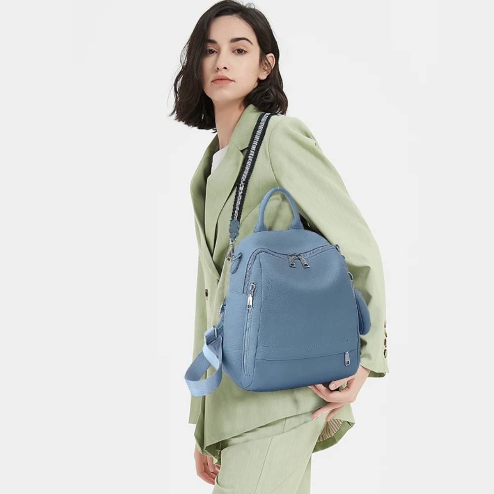 Mochila Zency de cuero genuino - Women Bags In Sale reseña y precio