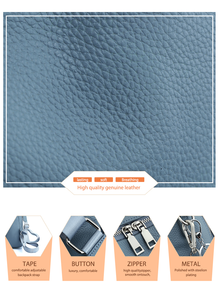 Mochila Zency de cuero genuino - Women Bags In Sale reseña y precio