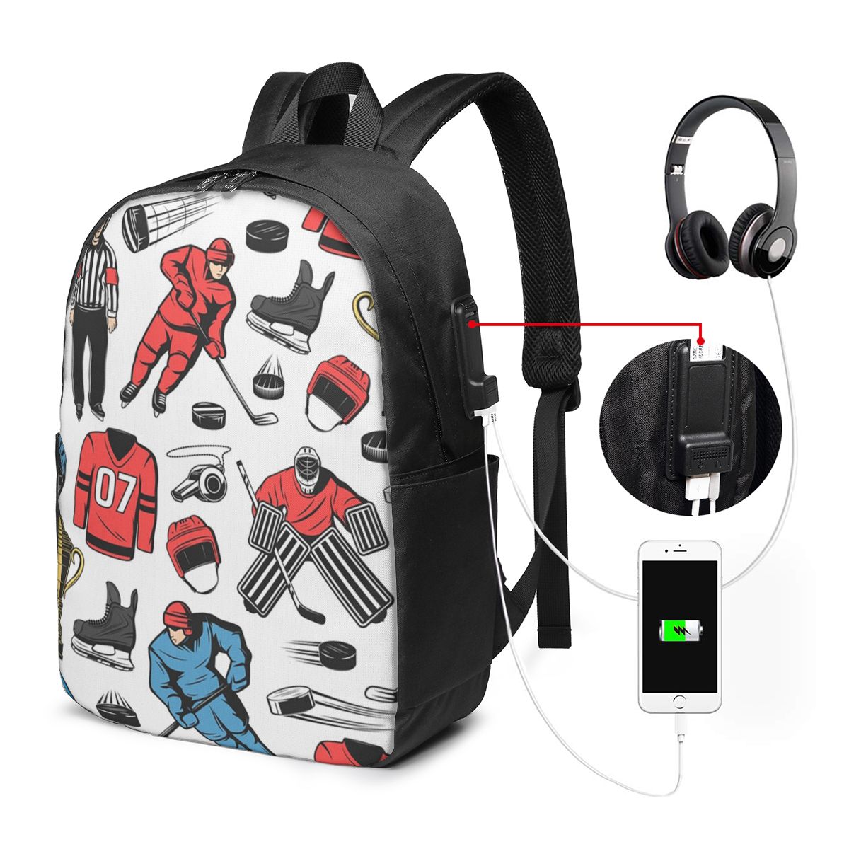 Mochila Ice Hockey Players On  - Womens Backpack reseña y precio