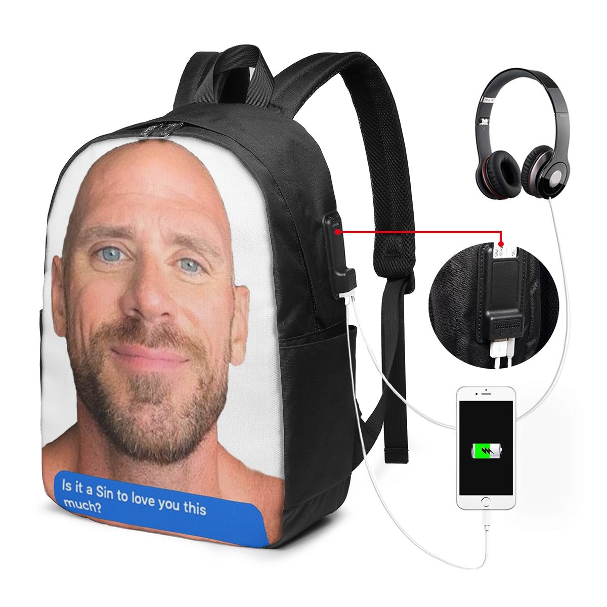 Mochila Johnny Sins Flirty Tex - Womens Backpack reseña y precio