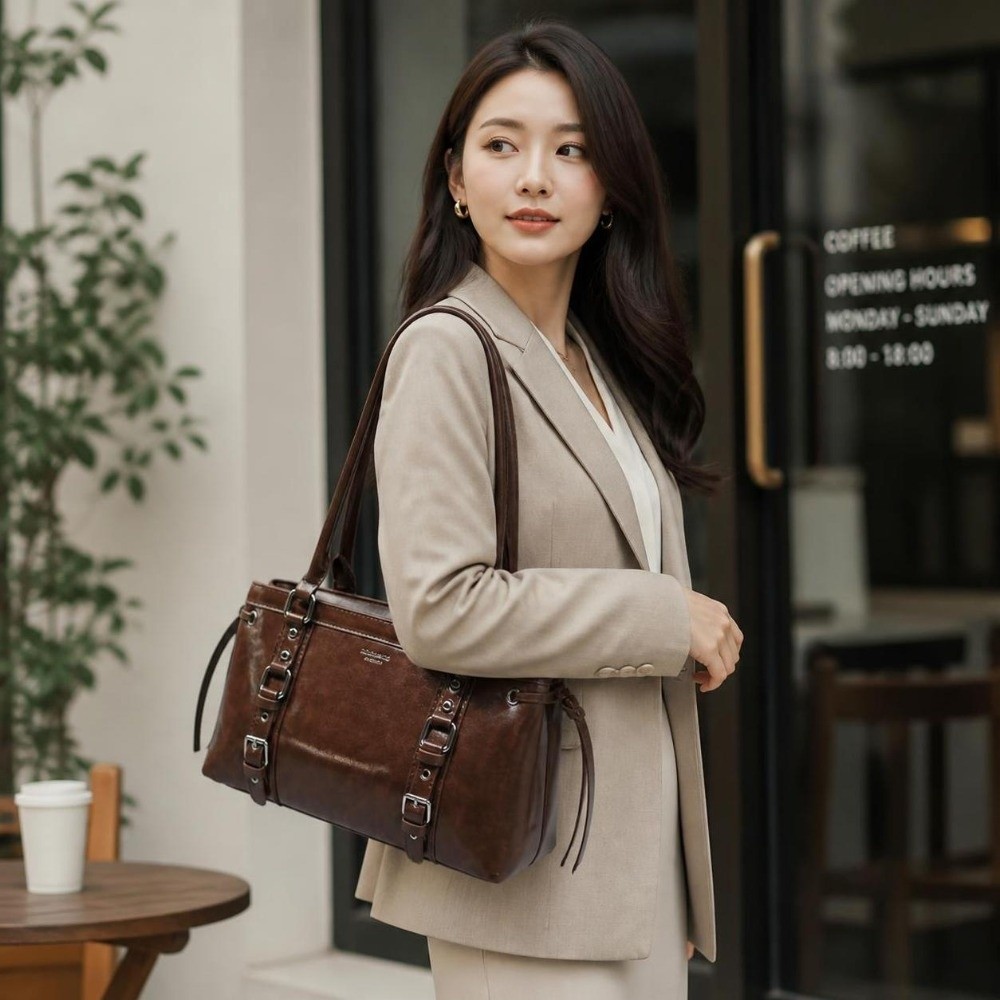 Bolso de Mano para Mujer, Estr - Top Handle Structured reseña y precio