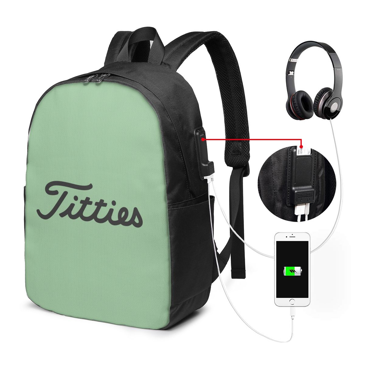 Mochila Titties Golf Ball, bol - Womens Backpack reseña y precio