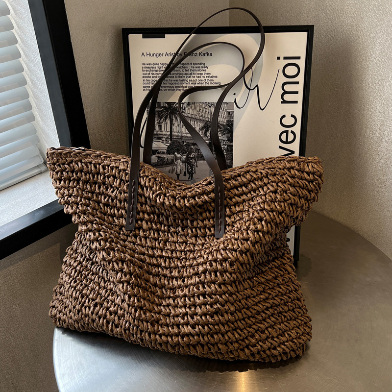 Bolsos de mano de paja tejida, - Women Bags Offers reseña y precio