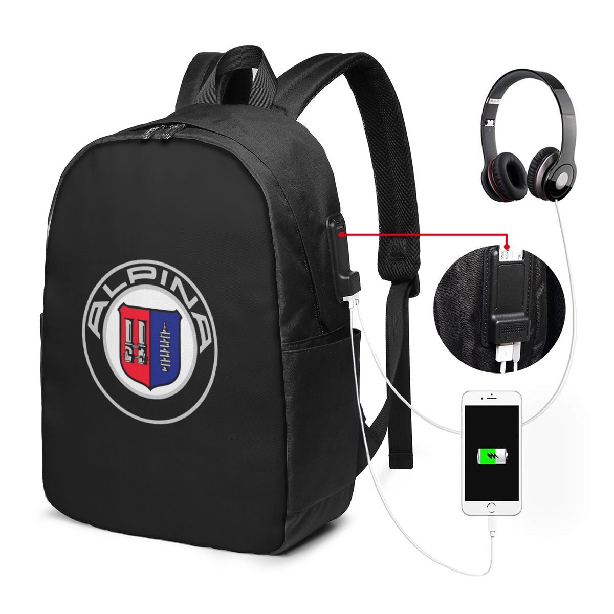 Alpina - Mochila con logotipos - Womens Backpack reseña y precio