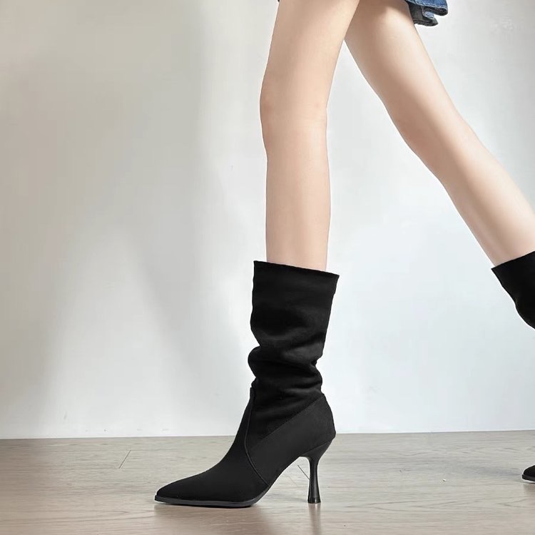 Botas modernas a media pantorr - Women Bags In Sale reseña y precio